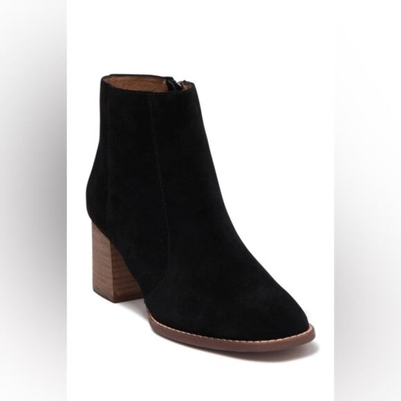MADEWELL Bryce Suede Chelsea Boot In True Black Size 10 - Picture 1 of 9